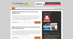 Desktop Screenshot of creditapple.com